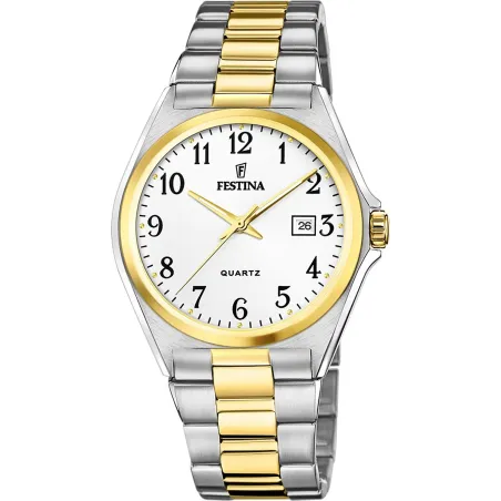Reloj Festina Plateado y Dorado Analógico Hombre F20554/1