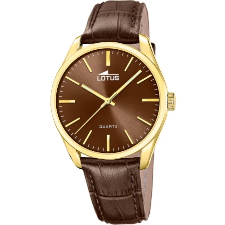 Reloj Lotus Marrón y Dorado Analógico Hombre 19067/3