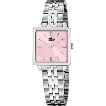 Reloj Lotus Old Money Plateado y Rosa Mujer Analógico 19010/2