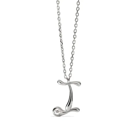 Collar PdPaola Inicial Letra I Plata y Circonita CO02-B82-U
