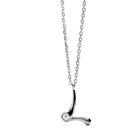 Collar PdPaola Inicial Letra L Plata y Circonita CO02-B85-U