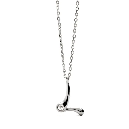Collar PdPaola Inicial Letra L Plata y Circonita CO02-B85-U