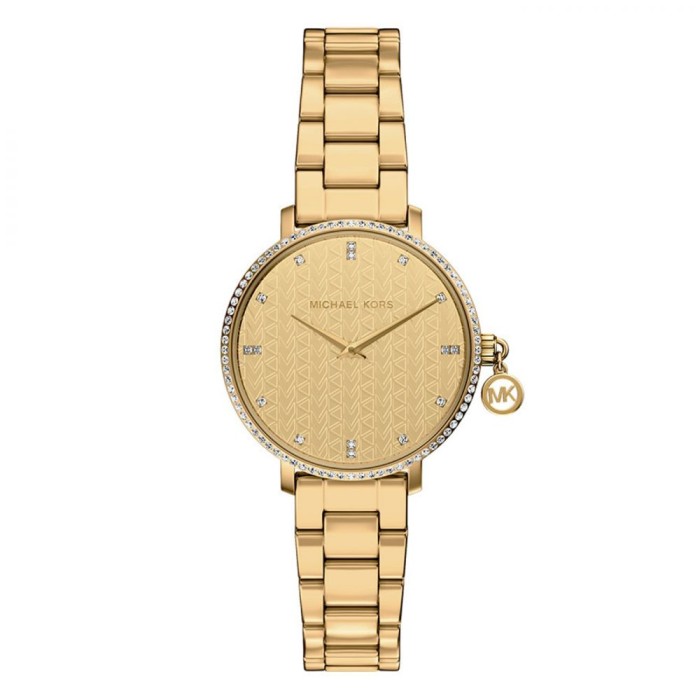 Reloj Michael Kors Pyper Dorado Analógico Mujer...