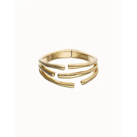 Pulsera UNOde50 Tubos Baño Oro PUL2633ORO0000M