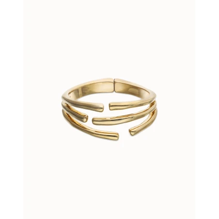 Pulsera UNOde50 Tubos Baño Oro PUL2633ORO0000M