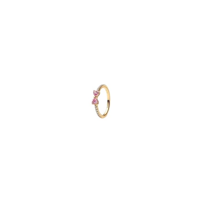 Anillo Pandora Lazo Rosa Baño Oro 163510C01