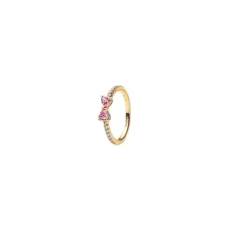 Anillo Pandora Lazo Rosa Baño Oro 163510C01