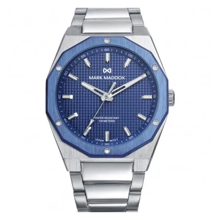 Reloj Mark Maddox Plateado y Azul Analógico Hombre HM1030-37