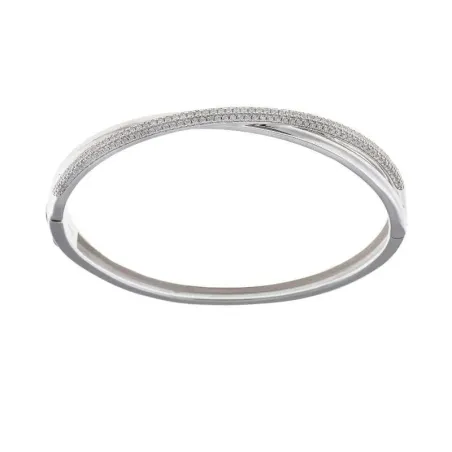 Pulsera Salvatore Wedding Plata Baño Rodio y Circonitas 268P0018 