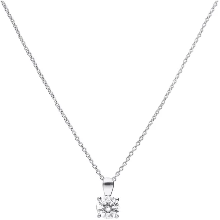 Gargantilla Diamonfire Plata Baño Rodio y Circonita 1,0 ct P4919