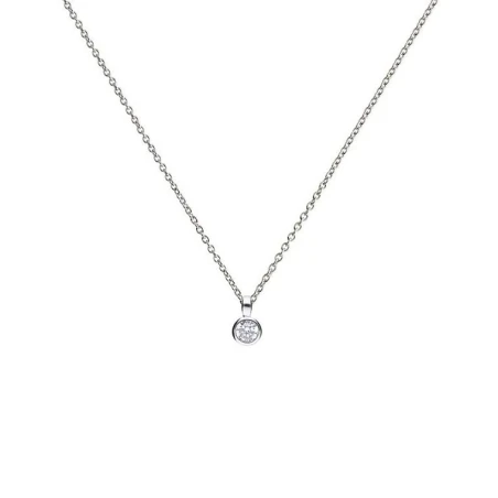 Gargantilla Diamonfire Plata Baño Rodio y Chatón Circonita 0,25 ct P4640