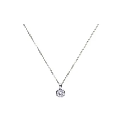 Gargantilla Diamonfire Plata Baño Rodio y Chatón Circonita 1,0 ct P4643