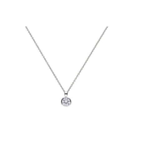Gargantilla Diamonfire Plata Baño Rodio y Chatón Circonita 1,0 ct P4643