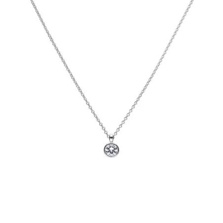 Gargantilla Diamonfire Plata Baño Rodio y Chatón Circonita 1,50 ct P4644