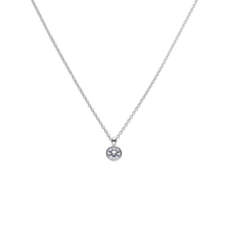 Gargantilla Diamonfire Plata Baño Rodio y Chatón Circonita 1,50 ct P4644