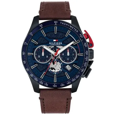 Reloj Tommy Hilfiger Bank Azul y Marrón Cronógrafo Hombre 1792268 
