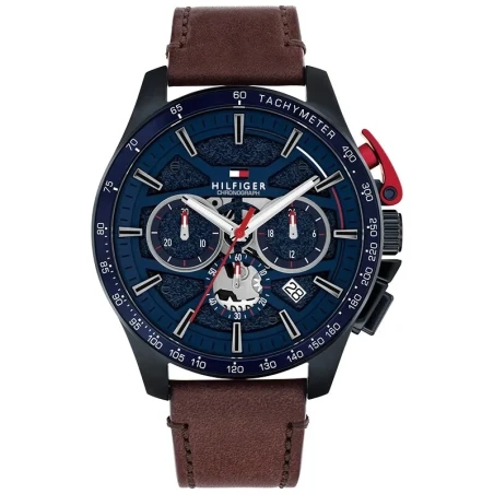 Reloj Tommy Hilfiger Bank Azul y Marrón Cronógrafo Hombre 1792268 