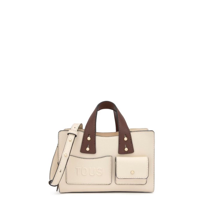 Bolso Bowling TOUS Back To Basics Beige y...