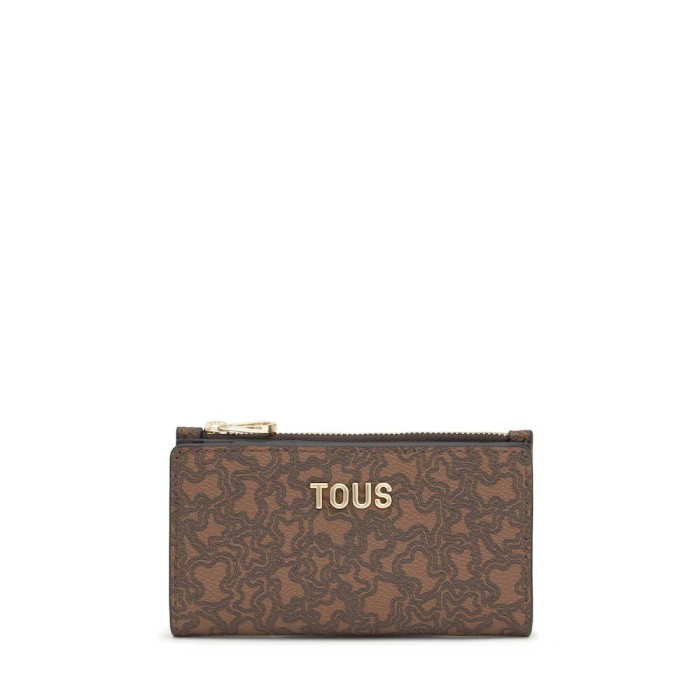 Billetera TOUS Kaos Mini Lines Marrón 2002379343