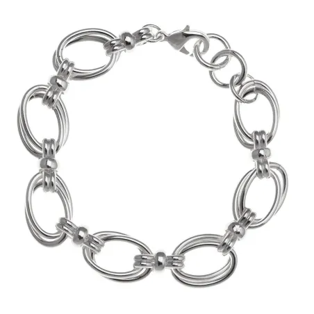 Pulsera Vidal&Vidal Eslabones Ovalados Baño Plata X2094021B