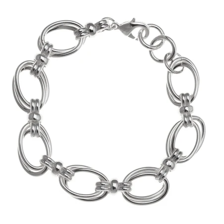 Pulsera Vidal&Vidal Eslabones Ovalados Baño Plata X2094021B