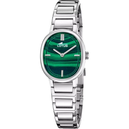 Reloj y Pulsera Lotus 2Gether Plteado y Verde Analógico Mujer 19012/4