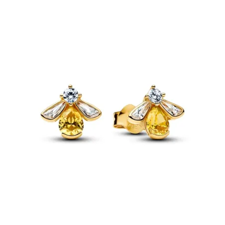 Pendientes Pandora Abeja Baño Oro 264559C01