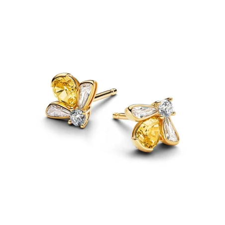 Pendientes Pandora Abeja Baño Oro 264559C01