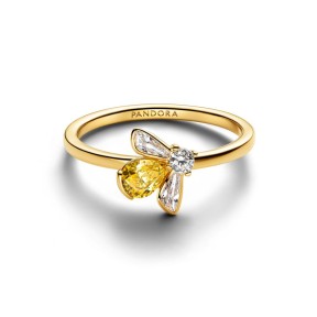 Anillo Pandora Abeja Baño Oro 164562C01 2