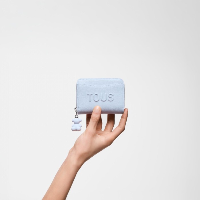 Monedero TOUS Back To Basics Azul Grisaceo...