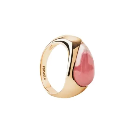 Anillo PdPaola Luna Plata Baño oro y Rodocrosita AN01-E88