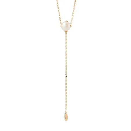 Collar PdPaola Stella Plata Baño Oro y Perla CO01-C30-U