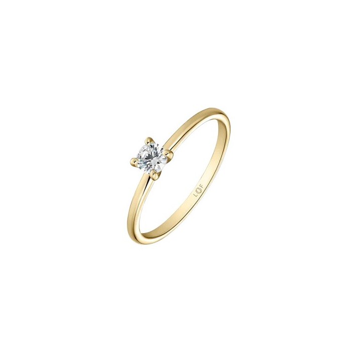Anillo Solitario Litta Fiore Oro Amarillo 18kt...