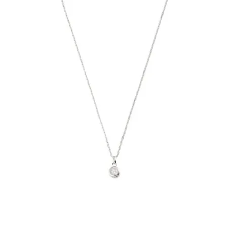 Collar Midi Agatha Paris Odéon Plata y Circonita Blanca 02623716-136-TU