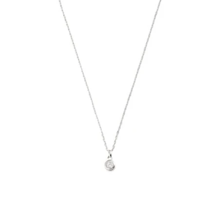 Collar Midi Agatha Paris Odéon Plata y Circonita Blanca 02623716-136-TU