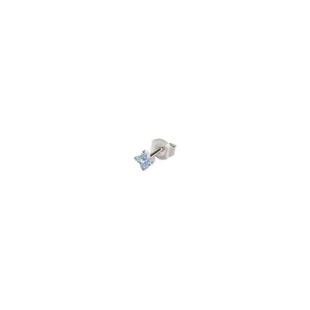 Pendiente Individual Corto Agatha Paris Flor Plata Baño Rodio 02321330-088-TU