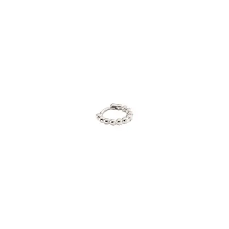 Pendiente Criolla Agatha Paris Bolitas Plata Baño Rodio 2321328-050-TU