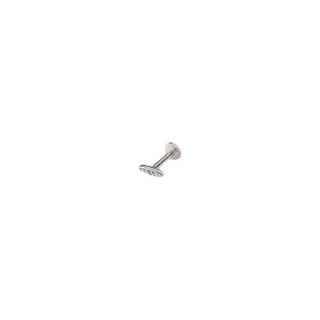 Piercing Agatha Paris Grano de Arroz Plata y Circonitas Azules 2321331-088-TU
