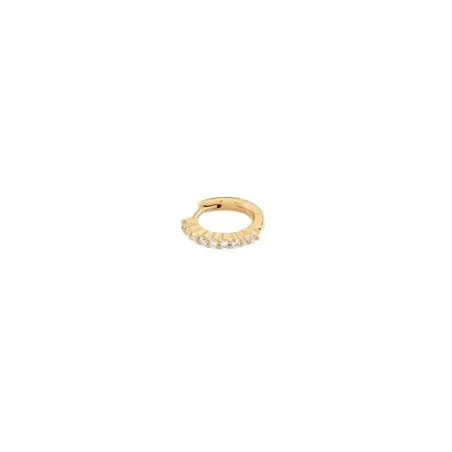 Pendiente Criolla Agatha Paris Plata Baño Oro y Circonitas blancas 02391231-137-TU
