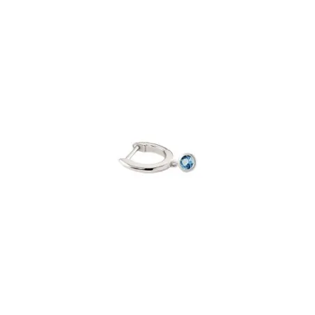 Piercing Criolla Agatha Paris Mix & Match Plata Baño Rodio y Circonita Azul 02321332-088-TU