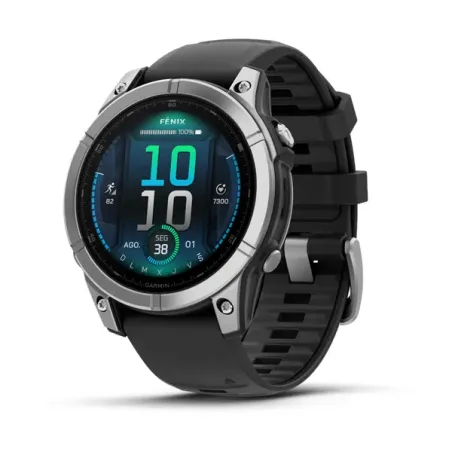 Smartwatch Garmin fenix® E – 47 mm, AMOLED Plateado y Negro 010-03025-00