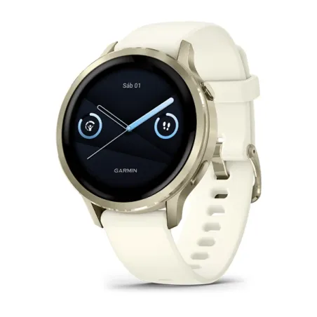 Smartwatch Garmin Venu 4 41mm Dorado y Blanco 010-03013-00