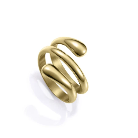 Anillo Viceroy Fashion Hélice Acero Baño Oro 15197A01612