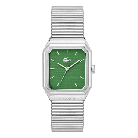 Reloj Lacoste Rene For Him Plateado y Verde Analógico Hombre 2011501