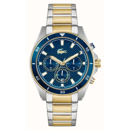 Reloj Lacoste Mainsail Plateado, Dorado y Azul Cronógrafo Hombre 2011481