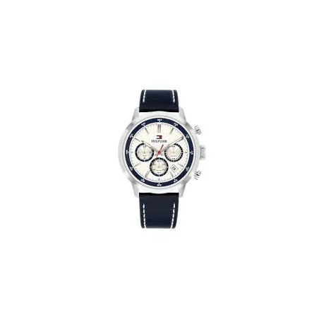 Reloj Tommy Hilfiger Kent Plateado y Azul Multifunción Hombre 1710751