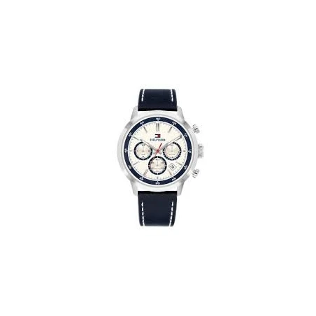 Reloj Tommy Hilfiger Kent Plateado y Azul Multifunción Hombre 1710751