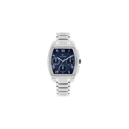 Reloj Tommy Hilfiger Oxford Plateado y Azul Multifunción Hombre 1710763