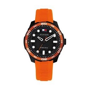 Reloj Tommy Hilfiger Naranja y Negro Analógico Niño 1720055