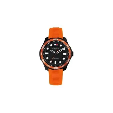 Reloj Tommy Hilfiger Naranja y Negro Analógico Niño 1720055